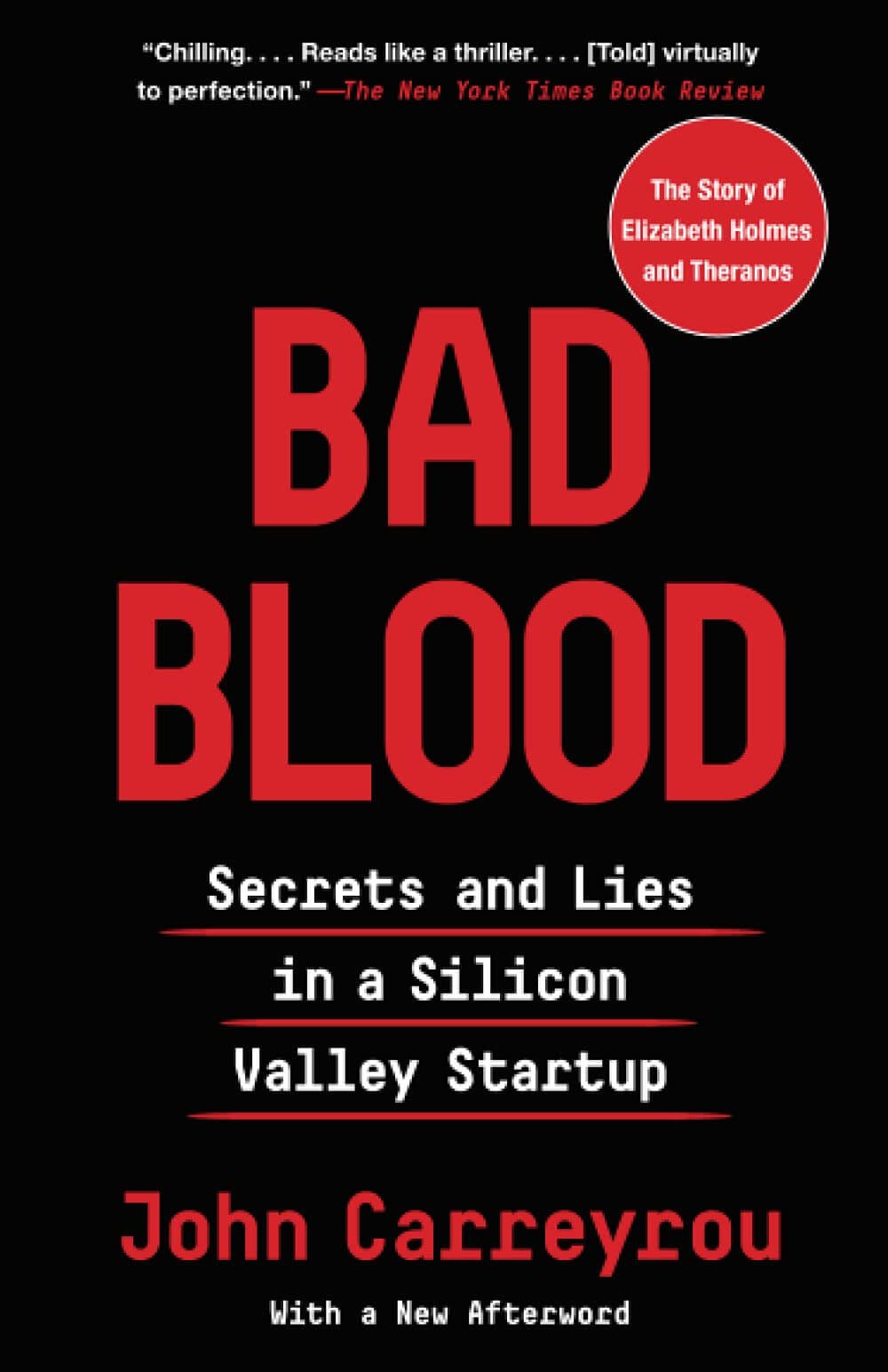 Bad Blood by John Carreyrou | Investigative Business Book