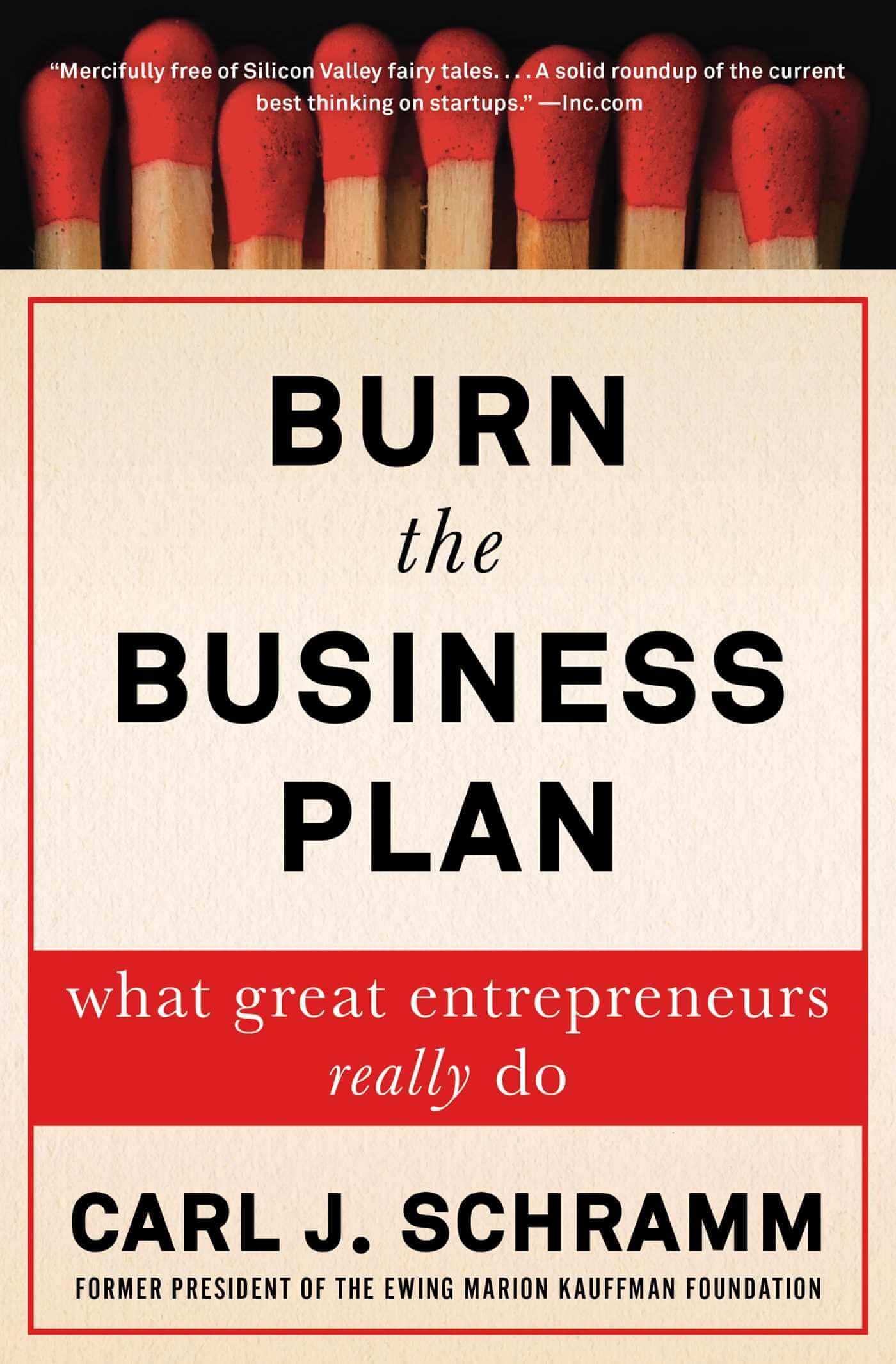 Burn the Business Plan by Carl Schramm | What Great Entrepreneurs Really Do